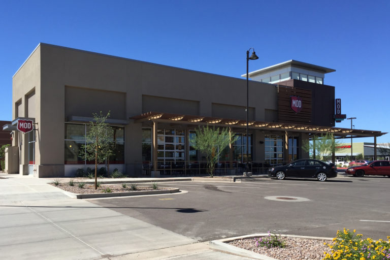 Exterior of MOD Pizza Queen Creek