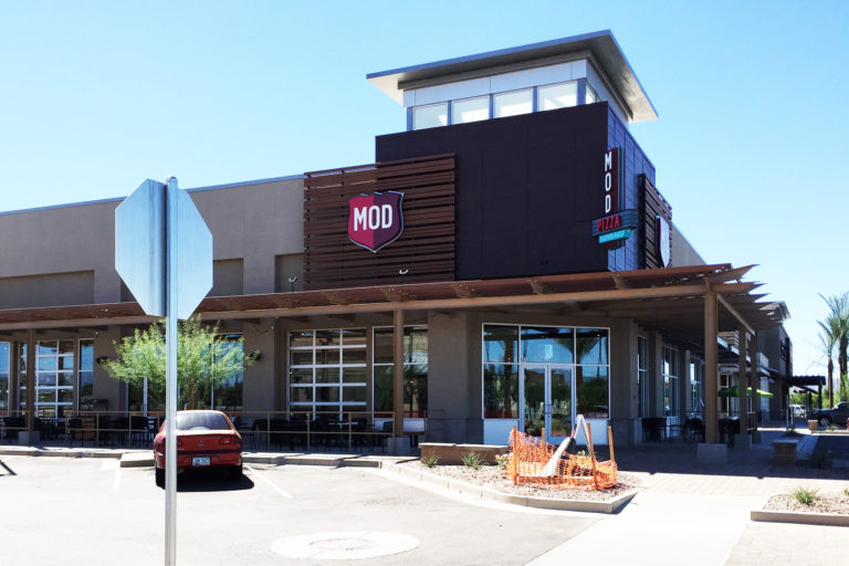 Exterior of MOD Pizza Queen Creek