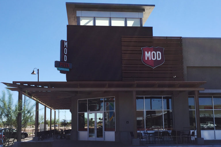 Exterior of MOD Pizza Queen Creek