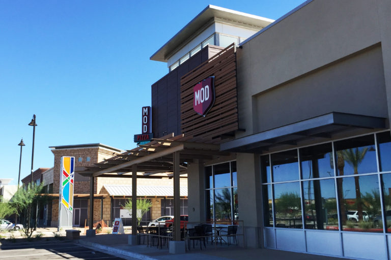 Exterior of MOD Pizza Queen Creek