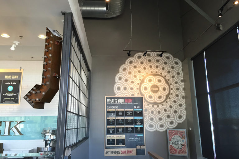 Interior of MOD Pizza Queen Creek