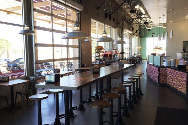 Interior of MOD Pizza Queen Creek