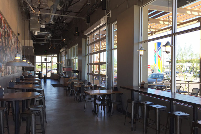 Interior of MOD Pizza Queen Creek